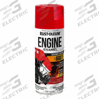 RUST-OLEUM Automotive Engine Enamel: Exterior, Ceramic Coating, Solvent, Acrylic, Metal - High Heat Enamels