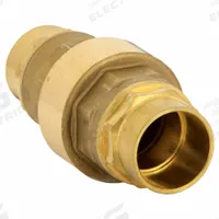 BONOMI Valve: Swing, Inline Valve Body, 1 1/4 in Pipe Size, Sweat x Sweat, Brass, Female, Sweat, Std (MPN 100712LF-1-1/4"). Key specifications — Brand: BONOMI.
