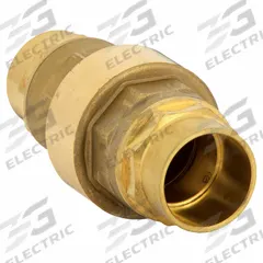 BONOMI Valve: Swing, Inline Valve Body, 1 1/4 in Pipe Size, Sweat x Sweat, Brass, Female, Sweat, Std (MPN 100712LF-1-1/4"). Key specifications — Brand: BONOMI.