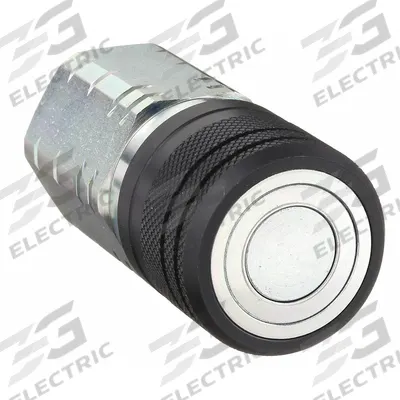 HANSEN Hydraulic Quick Connect Hose Coupling: 3/4 in, Steel, 105 lpm Max. Flow Rate - FF Series Hydraulic Quick-Connect Coupling Bodies