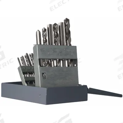 GREENFIELD THREADING Drill Bit and Tap Set: 18 Pc - Drill Bit & Hand Tap Sets