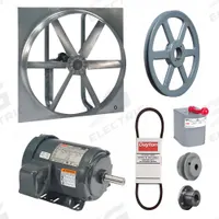 Exhaust/Supply Fan: Belt Drive, 36 in Blade, 2 hp, Totally Enclosed, 230/460V AC, 3 ph, Unassembled (MPN 7CK52). Key specifications — Brand: DAYTON; Motor Enclosure: Totally Enclosed Fan Cooled; Nameplate Voltage: 230/460V AC; Enclosure Design: Totally Enclosed Motor.