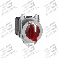 SCHNEIDER Selector Switch: 30 mm Panel Mounting Size, 3 Positions, Short Lever, 1NO/1NC, Metallic (MPN XB4FK134M5). Key specifications — AC Contact Rating: 1.2 A @ 600 V; Action: Maintained/Maintained/Maintained; Cam: No Cam Included; DC Contact Rating: 0.55 A @ 125 V; Hazardous Location Specification: Not Rated; Operator Head Material: Plastic; Operator Head Type: Short-Handled Knob; Operator Illumination: Illuminated.