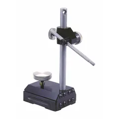 TESA BROWN & SHARPE Surface Gauge with Scriber: 3.5 in x 2.5 in x 0.875 in Base Size (MPN 599-585-1). Key specifications — attr1183835: 599-585-1; attr1183837: TESA BROWN & SHARPE; attr1183838: Base, Indicator Rod and Post; attr1183849: .562 in; attr1200980: Steel; attr1200981: Metal Knob; attr1183854: 7.5 in; attr1183840: 3.5 in x 2.5 in x 0.875 in.