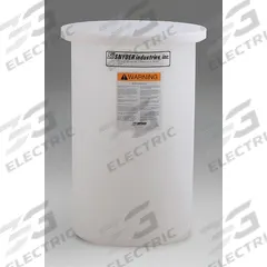 SNYDER INDUSTRIES Storage Tank: Single Wall, Vertical, 55 gal, Open Top, 3/16 in Wall Thick, HDPE (MPN 5680000N97207). Key specifications — Construction Material: HDPE; Brand: SNYDER INDUSTRIES.
