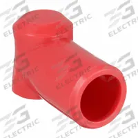 QUICKCABLE Battery Terminal Protector: 1/0 to 2/0 AWG, Red, Plug-In, PVC (MPN 5736-360-005R). Key specifications — Gauge: 1/0 to 2/0 AWG; Color: Red; Connection Type: Plug-In; Insulation Material: PVC; Brand: QUICKCABLE.