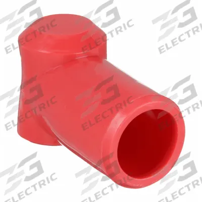 QUICKCABLE Battery Terminal Protector: 1/0 to 2/0 AWG, Red, Plug-In - Terminal Caps