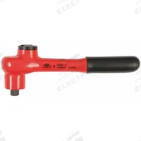 WIHA Hand Ratchet: Pear, Reversible, 7 1/2 in Overall Lg, 1.5° Min Arc Swing, 3/8 in Drive Size (MPN 12852). Key specifications — attr1205598: Reversible; attr1205605: Quick-Release Included; attr1205607: Pear; attr1205624: WIHA.
