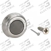 Convex Door Stop: Wall - Mounted, 9/16 in Wd, 1 in Overall Ht, Chrome (MPN 4JG91). Key specifications — Product Type: Convex Door Stop; Brand: APPROVED VENDOR; Color: Gray.