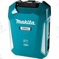 MAKITA Portable Backpack Power Supply: 40V DC, 33.5 Ah Battery Capacity, 7.0 Ah - 9.0+ Ah (MPN PDC1200). Key specifications — Features: IPX4-Rated Weather-Resistant; Voltage: 40V DC.