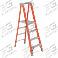LOUISVILLE LADDER Platform Stepladder: 4 ft Ladder Size, Fiberglass, 300 lb Load Capacity, 26 lb Wt (MPN FXP1704). Key specifications — Brand: LOUISVILLE LADDER; Included Features: Impact-Resistant Bracing.