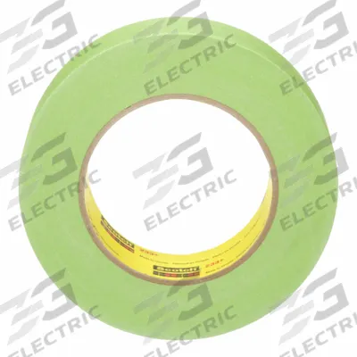 SCOTCH-WELD Masking Tape: 233+, Green, 1 7/16 in Roll Wd, 60 yd Overall Roll Lg - Colored Masking Tape