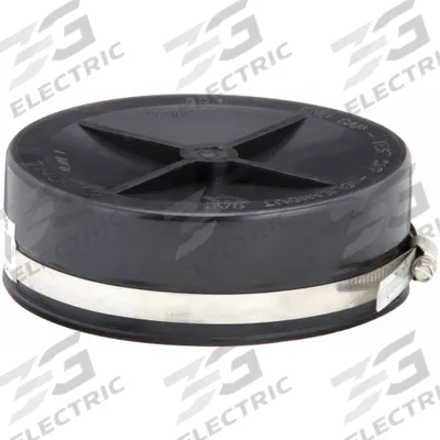 APPROVED VENDOR Round End Cap: PVC, PVC, 1 1/2 in Overall Lg - Flexible Transition Pipe Fittings
