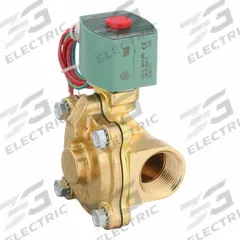 REDHAT Solenoid Valve: 2-Way, Normally Closed, 1 in Pipe Size, 12V DC, Watertight, High Flow (MPN 8210G004). Key specifications — Pipe Size: 1 in; Voltage: 12V DC; Brand: REDHAT; Coil Enclosure: Watertight.