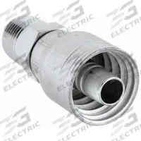 WEATHERHEAD Hydraulic Crimp Fitting: Steel x Steel, Straight, -8 For Hose Dash Size, NPTF x Crimp (MPN 08Z-108). Key specifications — Fitting Gender: Male x Genderless; Fitting Connection Type: NPTF x Crimp; Thread Size: 1/2"-14; For Hose Dash Size: -8; Brand: WEATHERHEAD.