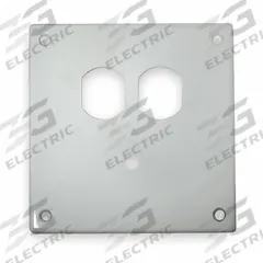 HUBBELL WIRING DEVICE-KELLEMS Duplex Receptacle/Telephone Wall Plate: White, 2 Gang, 1 Port, Steel (MPN SWP812). Key specifications — Brand: HUBBELL WIRING DEVICE-KELLEMS; Material: Steel; Color: White; Compatible Connector Type: F-Type; Outlet Orientation: Vertical; Module Style: Flat.