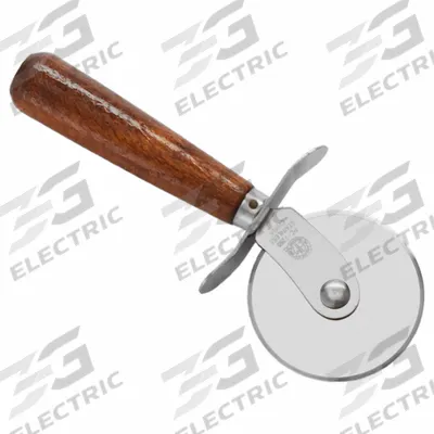 AMERICAN METALCRAFT Pizza Cutter Wheel: 1 Handles, Wood, 2 1/2 in Blade Dia, Brown (MPN PC7250) - Furnishings, Appliances and Hospitality