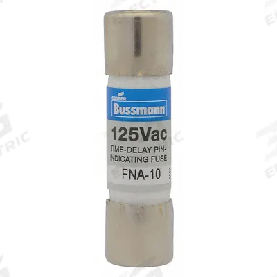 BUSSMANN Fuse: FNA Series, Midget, Time-Delay, 1.25 A, 250 V AC, 13/32 in x 1 1/2 in - Time-Delay Cylindrical Fuses