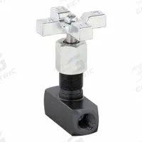 PARKER Metering Valve: 8 gpm Max Flow Rate, 3/8 in NPT, 3/8 in NPT, 5,000 psi Max Pressure, Steel (MPN MV600S). Key specifications — attr1018158: Manual; attr1018114: Rotary Knob; attr1018116: Steel; attr1018117: PARKER; attr1018137: Two-Way.