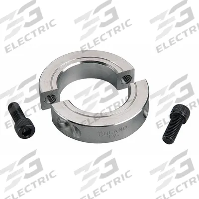 RULAND MANUFACTURING Shaft Collar: 2-Piece, Metric, Round, Clamp-On, 10 mm Bore Dia - Aluminum Shaft Collars