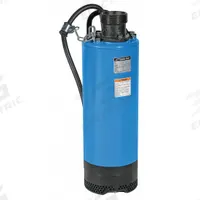 TSURUMI Plug-In Utility Pump: 2 hp, 1/4 in Max. Dia. Solids, Continuous Duty, 115V AC, Steel, Rubber (MPN LB-1500-60 (115V)). Key specifications — Shaft Seal Material: Silicone; Impeller Material: High Chrome; Rated Voltage: 115V AC; Volute Material: Rubber; Brand: TSURUMI.