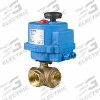 BONOMI Electrically Actuated Three-Way Ball Valve: 1/4 in, Brass, 100 to 240V AC, FNPT x FNPT x FNPT (MPN 8E066LF-003-1/4). Key specifications — Included Mounting: ISO 5211 Actuator Mounting Pad; Brand: BONOMI; Actuator Features: Manual Override.