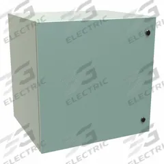 HAMMOND Electrical Enclosure: Steel, 24 in x 24 in x 20 in, NEMA 12/3R/4, Solid Cover, Hinged (MPN EN4SD242420GY). Key specifications — Closure Method: 1/4-Turn Latch; Brand: HAMMOND; Knockouts: Not Included.
