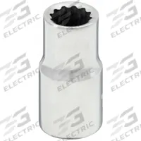WESTWARD Socket: SAE, 1/4 in Drive Size, 11/32 in Socket Size, 12-Point, Std, Chrome, Socket (MPN 53YR03). Key specifications — attr1204417: WESTWARD; attr1204392: Chrome.