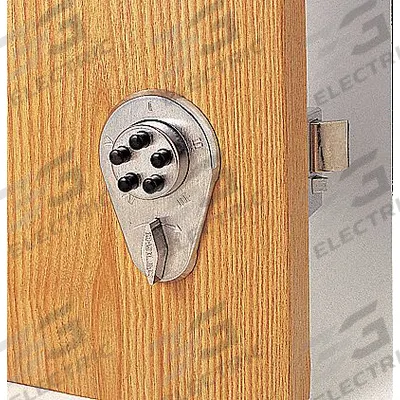 SIMPLEX Deadlocking Spring Latch: 2 1/8 in Door Thick - Max, Brass (MPN 919-04) - Mechanical Keyless Access Deadbolts