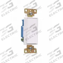 PASS & SEYMOUR Wall Switch: Rocker Switch, Single Pole, Maintained, White, 120/277V AC, 15 A (MPN 2601W). Key specifications — Brand: PASS & SEYMOUR; Illuminated: No; Voltage Rating: 120/277V AC.