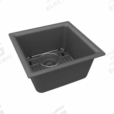 ELKAY Sink: 15 3/4 in Overall Lg, 15 3/4 in Overall Wd, 7 3/4 in Bowl Dp, 13 1/8 in Bowl Lg - One-Bowl Counter-Mounted Kitchen & Bar Sinks without Faucets