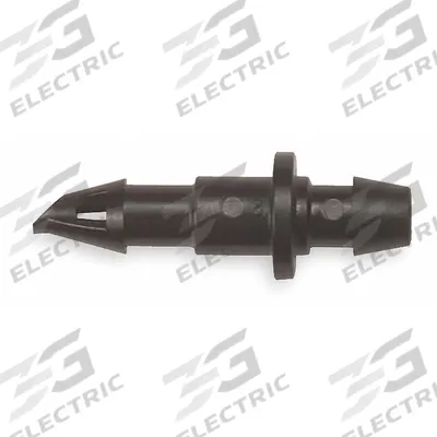 RAIN BIRD Coupling: Drip Coupling, Plastic, Black, 1/4 in Dia - Faucet Connections, Couplings, Shut-Off Valves & Regulators