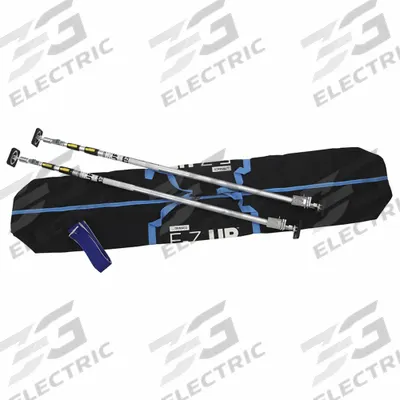 TRIMACO Dust Containment Poles: Dust Containment Pole Kit, 4.75 ft Min Extension Ht - Dust Barrier Poles