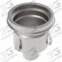 BLUCHER Floor Drain: 8 in Overall Dia, 3 in Nominal Pipe Size, No Hub, Stainless Steel, Slotted (MPN BFD-423). Key specifications — Color: Silver; Connection Type: No Hub; Brand: BLUCHER.