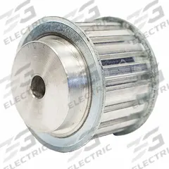 DAYTON Timing Pulley: Trapezoidal, Plain, For T10 Timing Belt Section, For 32 mm Belt Wd, 18 Teeth (MPN 47T10/18-2). Key specifications — Brand: DAYTON; Tooth Profile: Trapezoidal; Finish: Plain.