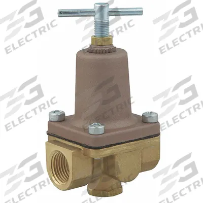 Watts Pressure Regulator: FNPT x FNPT, 3/8 in Pipe Size, Brass, 50 psi to 175 psi - Standard Capacity Water Pressure Regulators