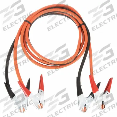 WESTWARD Booster Cable: Crimped, 1 AWG, Spring Clamp Grip, 16 ft Cable Lg - Clamp Jumper Cables