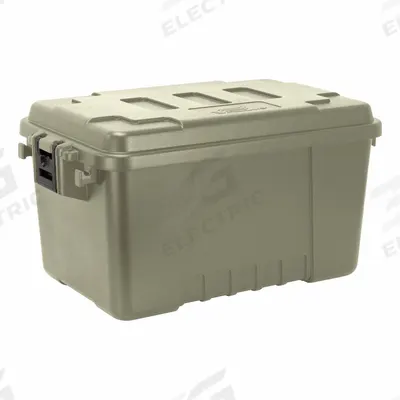 PLANO MOLDING Storage Trunk: 14 gal, 24 in x 15 in x 13 in, Green, Plastic, 2 Handles - Storage Trunks