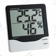 THERMCO Hygrometer: 10%to 99% Humidity Range, Humidity/Temp, Built-In (MPN ACCDTH03). Key specifications — Primary Scale: Humidity/Temperature; Display Type: Digital; Brand: THERMCO.