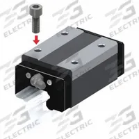 THK Linear Guide Carriage: For 15 mm Rail Wd, Ball, HSR Type Std Guide, 23.3 mm Carriage Ht (MPN HSR15R1SS). Key specifications — Carriage Material: Carbon Steel; Roller Material: Carbon Steel; Size: 15; Brand: THK; Features: No Preload; Type: HSR Type Standard Guide.