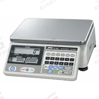 A&D WEIGHING Industrial Bench Scale: 8 1/4 in x 11 3/4 in, Not IP Rated, Integrated, HC-I Series (MPN HC-30KI). Key specifications — attr1341383: RS-232C; attr1341384: 0.01 lb/0.005 kg; attr1341400: A&D WEIGHING; attr1383935: Stainless Steel.