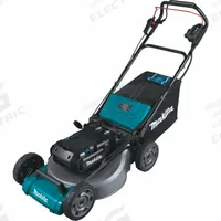 MAKITA Battery-Powered Lawn Mower: Self-Propelled, 21 in Cutting Wd, Variable Speed Settings, 40 V (MPN CML01Z). Key specifications — Run Time: 180 min; Cutting Height Adjustment: Single-Point; Battery Platform: ConnectX; Deck Material: Steel; Brand: MAKITA; Speed Settings: Variable; Power Source: Battery-Powered.