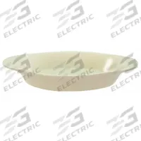 CRESTWARE Rarebit: 8 oz Capacity, 1 3/8 in Overall Dp, 4 1/8 in Overall Wd, 8 1/2 in Overall Lg (MPN CM92). Key specifications — Material: Ceramic; Brand: CRESTWARE; Color: Bone White.