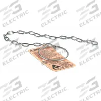 CHERNE Replacement Ring and Chain: Stainless Steel, 12 in Overall Lg, 0.1 in Overall Ht (MPN 059718). Key specifications — Includes: 3 in Ring; Brand: CHERNE; Compatible Grainger Part Number: 1VNE7; Compatible Mfr Part Number: 270032; Material: Stainless Steel; Product Type: Replacement Ring and Chain.