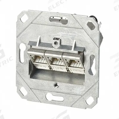 METZ CONNECT Wall Outlet: UP0, GD-Zn (Zinc Die-Cast), IDC Connection x RJ45 - Voice & Data Housings, Panels & Connector Components