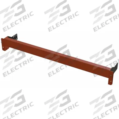 HUSKY Pallet Stop Beam: 144 in x 2 1/2 in x 3 1/2 in, 16 ga, Steel, Polyurethane - Pallet Rack Load Stops
