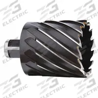MILWAUKEE Annular Cutter: 1 9/16 in Cutter Dia, 2 in Max Cutting Dp, Black Oxide, High Speed Steel (MPN 49-59-2156). Key specifications — attr253884: No; attr253885: Black Oxide; attr253886: High Speed Steel; attr253887: Weldon Flat; attr253888: Fractional Inch; attr277149: MILWAUKEE.