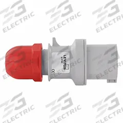 LEVITON Pin and Sleeve Inlet: Red, 346 to 415V AC, Single Phase, 32 A, 4 Pole, 5 Wire, IEC Grounding (MPN S432-P6). Key specifications — Brand: LEVITON.
