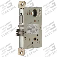 SCHLAGE Deadbolt Lock: 1 3/4 in Door Thick - Max, Ligature-Resistant, Chrome (MPN L9456LB RH 134). Key specifications — ADA Compliant: No; Brand: SCHLAGE; Finish: Satin Chromium-Plated; Ligature Resistance: Ligature-Resistant; Latch Bolt/Dead Bolt: Dead Bolt; Hand Orientation: Right-Handed.