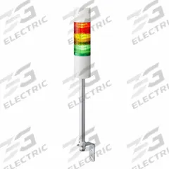 PATLITE Tower Light Assembly: 3 Tier, Sounder Tier Included, IP54, Amber/Green/Red, Direct Wire (MPN LR6-302LJBW-RYGZ). Key specifications — Manufacturer Part Number: LR6-302LJBW-RYGZ; Brand: PATLITE; Operating Voltage: 24V DC; Light Tier Color: Red.